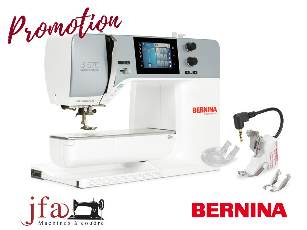 Machine à coudre Bernina 570 QE - Régulateur de points BERNINA (BSR) OFFERT - Garantie 5 ans