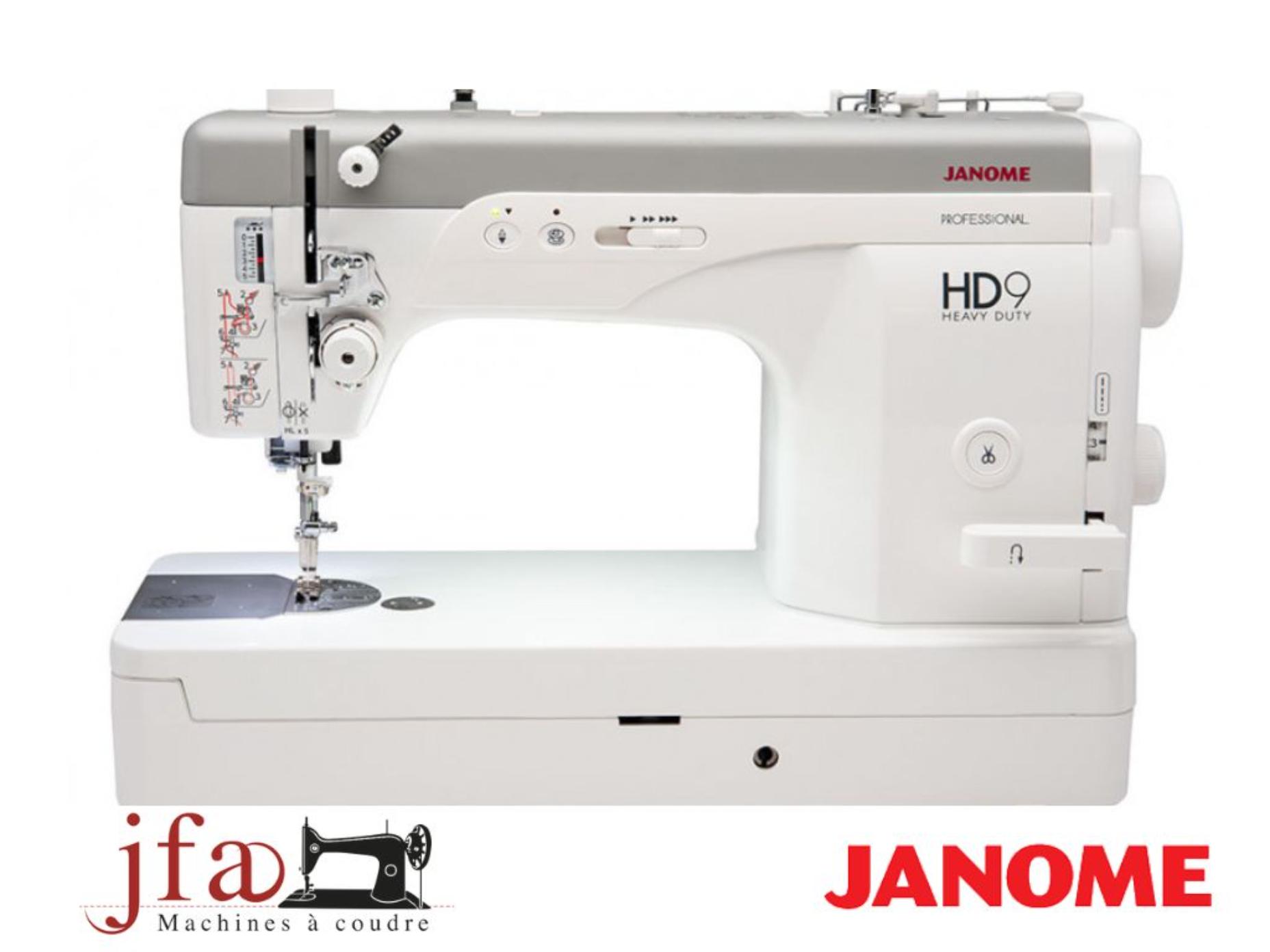Machine à coudre professionnelle Janome HD-9 - Garantie 5 ans