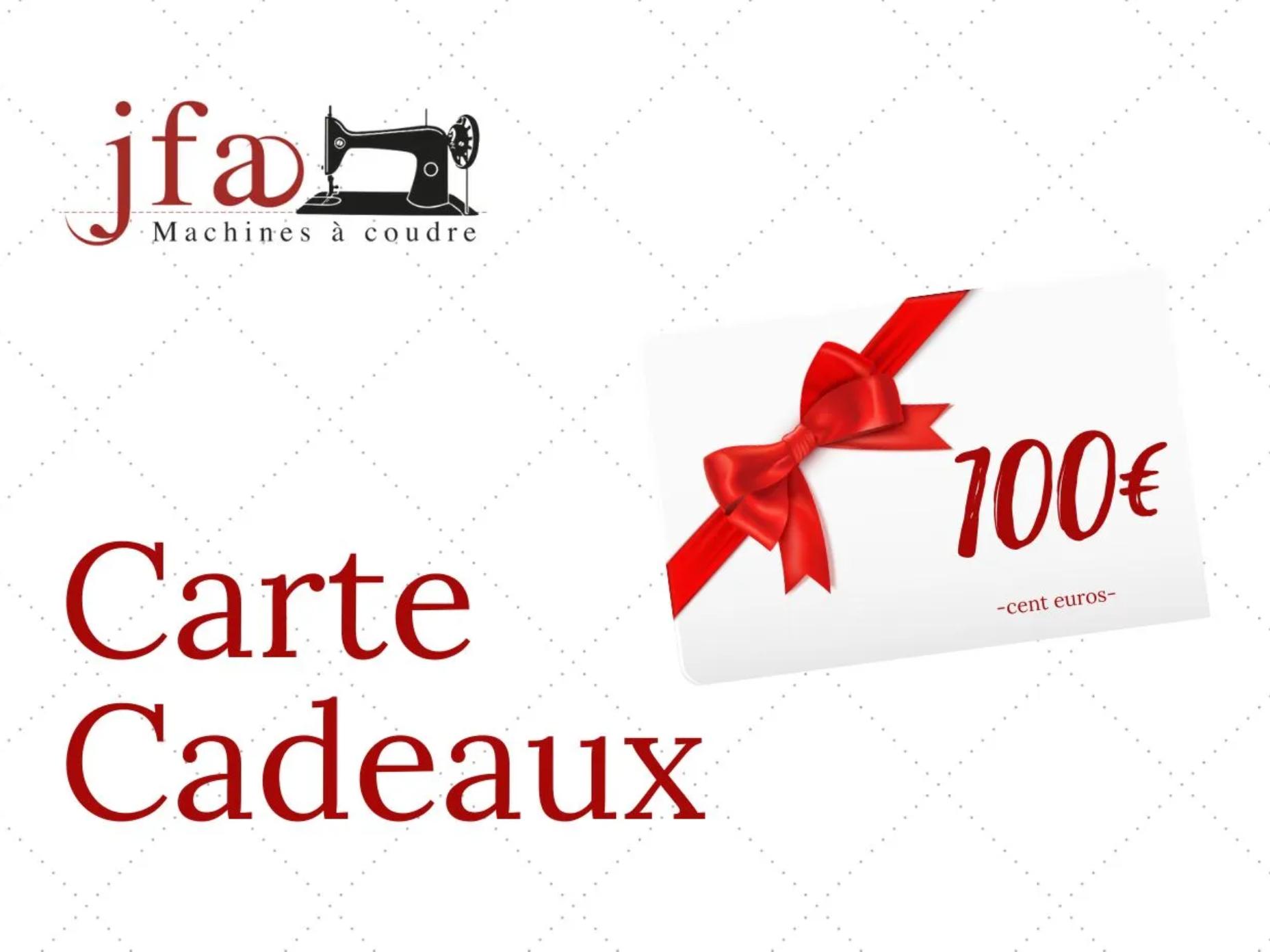 Carte Cadeau JFA Machines à Coudre - 100€
